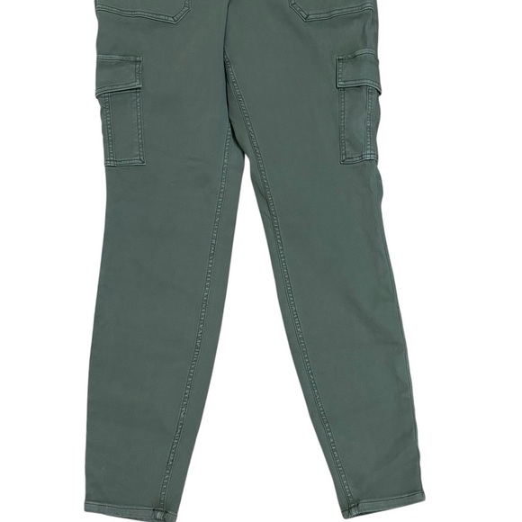 SPANX Stretch Twill Ankle Cargo Pants Sage Green Size 1X TALL Casual - Picture 4 of 8